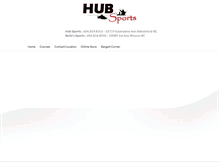Tablet Screenshot of hubsports.com